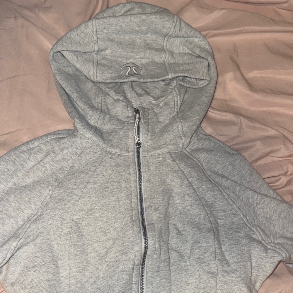 lululemon athletica Gray Zip-Up Scuba